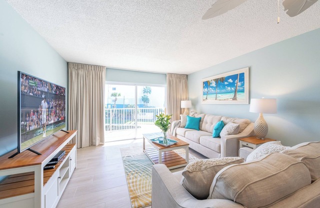 Bright Oceanfront Cocoa Beach Condo with Heated Pool & Steps to the Pier!