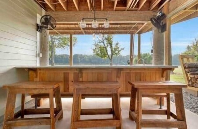 Cajun rustic industrial studio style