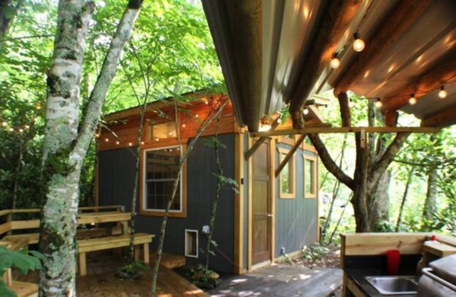 Camp Bigfun: Tiny Hideaway Cabin Solar Power Off Grid