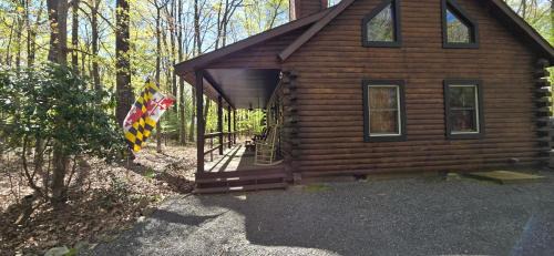 Camp Valentine- charming 3 bedroom cabin with hot tub and fireplace in private setting