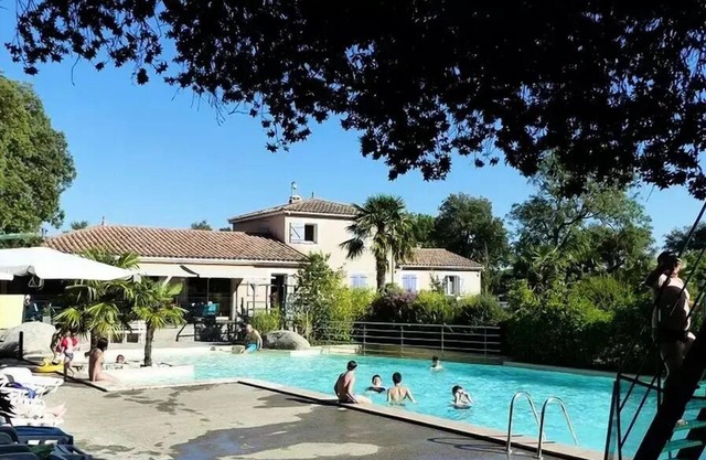 Camping Flower Le Martinet Rouge * - NEW/Premium Chalet 28m2 - 2 bedrooms - covered terrace - TV for 5 people