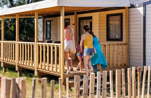 Campsite maeva Escapades Le Bois Joli * - Mobile Home Bahia 4 Rooms 6 People + TV