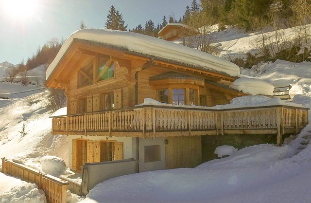 Chalet Chocolat - Jacuzzi Sauna Views Ski-In Ski-Out - La Tzoumaz, 4 Vallees