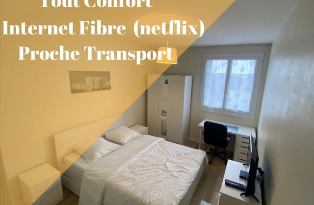 Chambre calme (Venus) - Proche Gare & Hyper centre