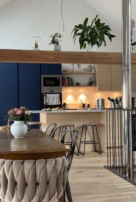 Chambre dans grange alsacienne rénovée