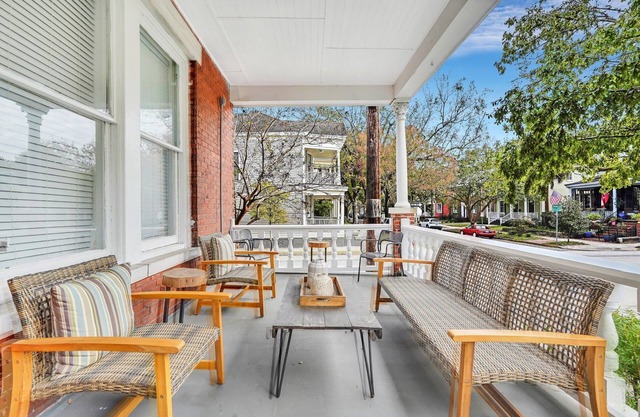 Charming Home w/Cozy Porches, Courtyard, and Parking by Lucky Savannah