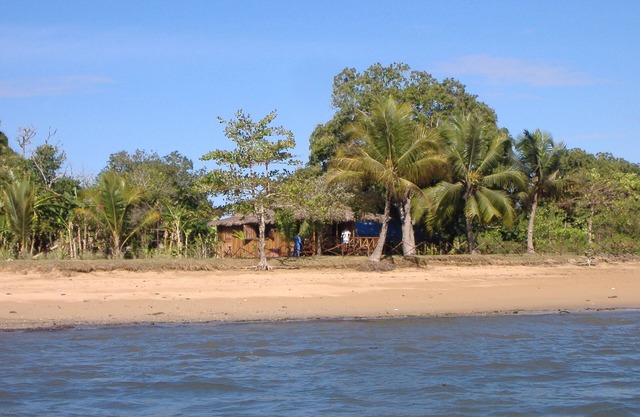 charming waterfront cottage near a coconut beach, great view