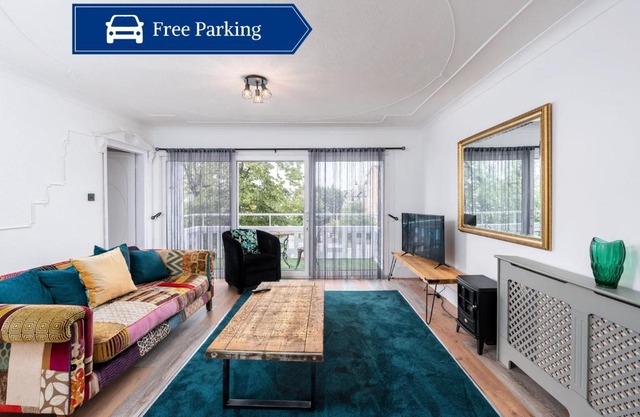 Chic 3 BR Home with Balcony & Free Parking