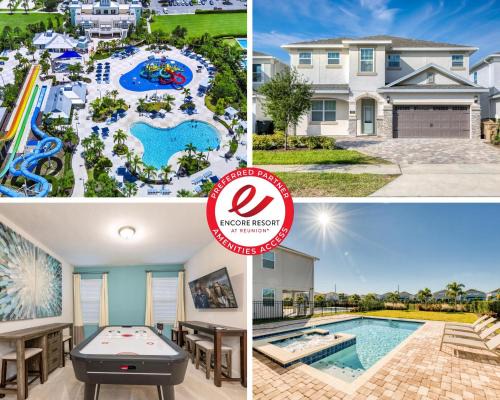 Chic Home With Private Pool, Game Room And Waterpark & Resort Access Near Disney At Encore Resorts Reunion - 320Au