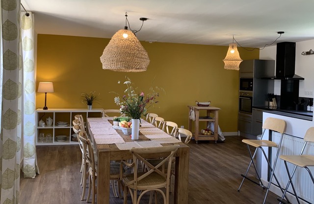 Chic house with swimming pool for family reunion or friends in southern Burgundy