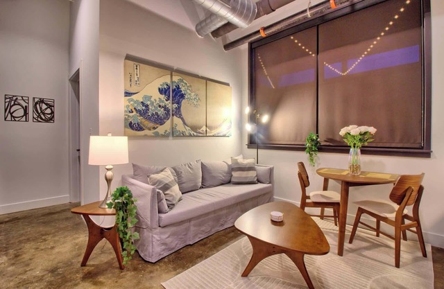 Chic Ultramodern Minimalist Loft Suite + Patio