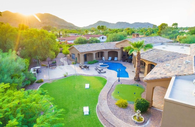Cinematic views at a grand property ideal for entertaining family and friends
