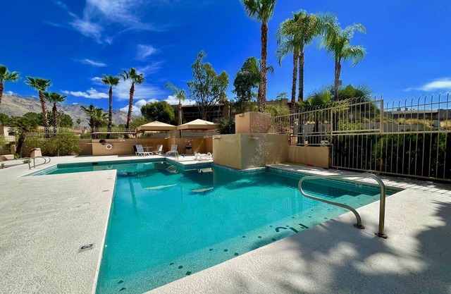 Condo with private patio, shared pool, loft workspace