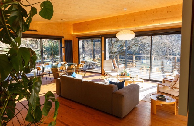 Contemporary wooden house