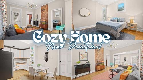 Cozy 1BR Near Downtown King Bed Full Kitchen