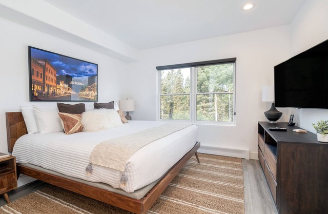 Cozy Mountain Village Hotel Room with Jetted Tub