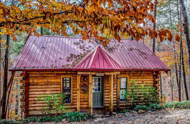 Cozy riverfront cabin with water views, loft, WiFi, firepit, & gas fireplace