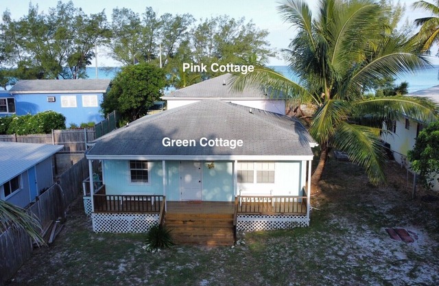 COZY SEASIDE 2 BED/2 BATH BIMINI COTTAGE-BAY SIDE VIEW -soft green colored house