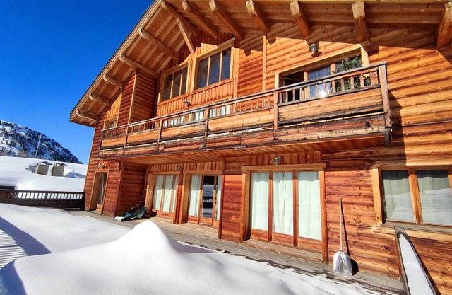 Cozy ski-in/ski-out apartment with terrace and parking