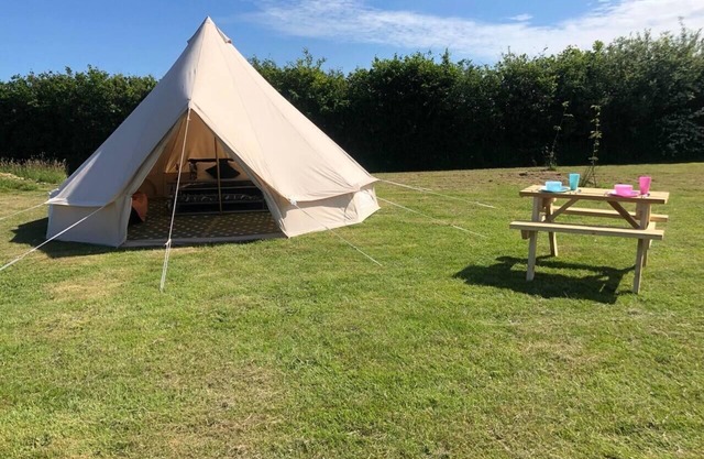 Crooked Oaks Bell Tent Glamping in North Devon