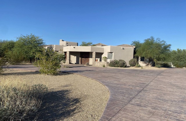 Custom home which boasts spectacular views of the Estrella Mountains