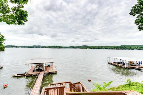 Deck and Boat Dock Lakefront Getaway in Camdenton