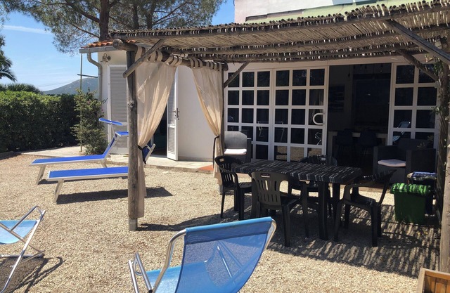 delightful two-room apartment, large outdoor areas with lots of greenery and privacy, children's area