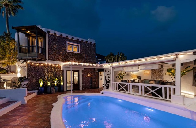Deluxe designer historic villa Via Lactea, Panoramic sea views, Own private heated pool and subtropical garden