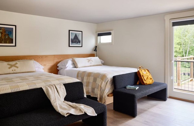 Deluxe Double Queen with River Access | Tälta Lodge, a Bluebird by Lark