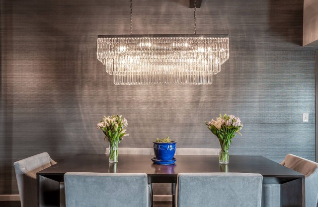 Downtown chandelier condo