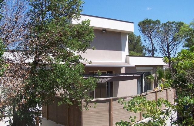 ECOLOGICAL WOODEN house - above ground pool WOOD - garden terrace 8 people max