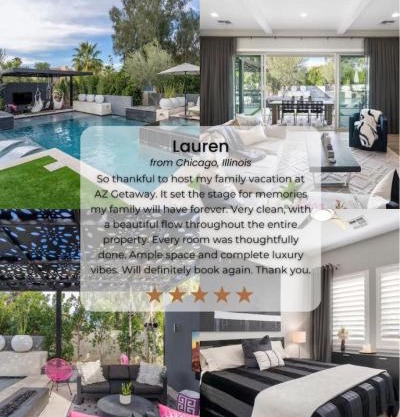 Elegant Phoenix Getaway w Pool and Spa Heating