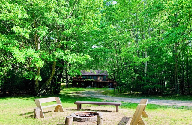 Enchanted Woodsy Wonderland in Ludington near both Lake Michigan and Lake Hamlin