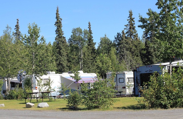 Enjoy Alaska RV Style full hookup site, RV not included