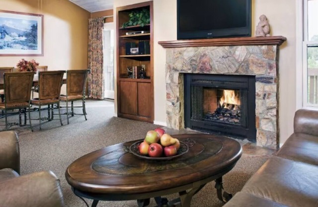 Escape to the mountains. Cozy fireplace beautiful 1 bedroom with full kitchen.