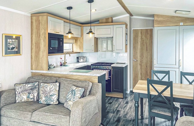 Excellent caravan with one double and two twin.
