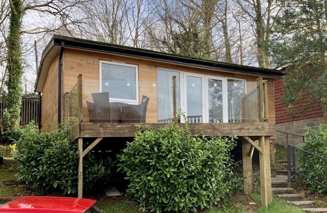 Fabulous little hideaway Lodge on a country holiday park near Caernarfon