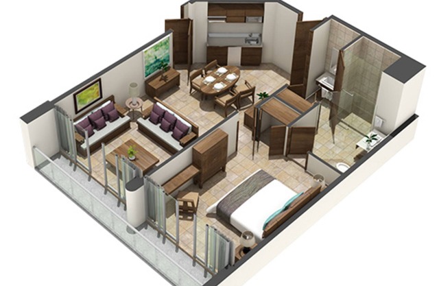Family Friendly 1 Bedroom The Bliss, Pools, Golf, Beach, Cirque du Soleil