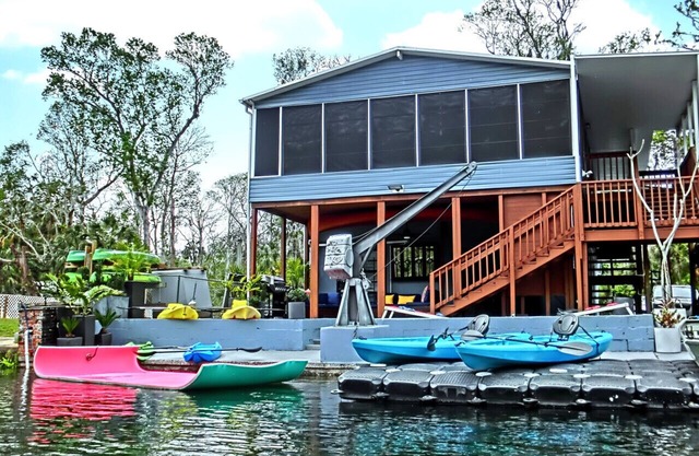 Family-Friendly Riverfront Home w/Game Room, Kayaks, Swim Mat & Space to Play