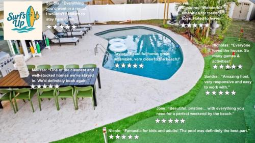 Family Oasis - Pool Hot Tub Games & Near Beach