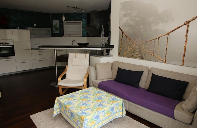 Fantastic apartment with terrace, large garden and wonderful view