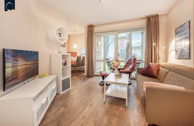 Fantastic vacation apartment in Koserow on the pier directly on the Baltic Sea beach with
