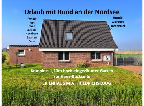 Ferienhaus Mia, Urlaub mit Hund, eingezäunter Garten, Friedrichskoog-Spitze