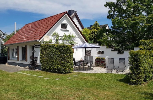 Ferienhaus Ostseebrise Usedom im Grünen familienfreundlich ruhig Parkplatz Terrasse Kamin