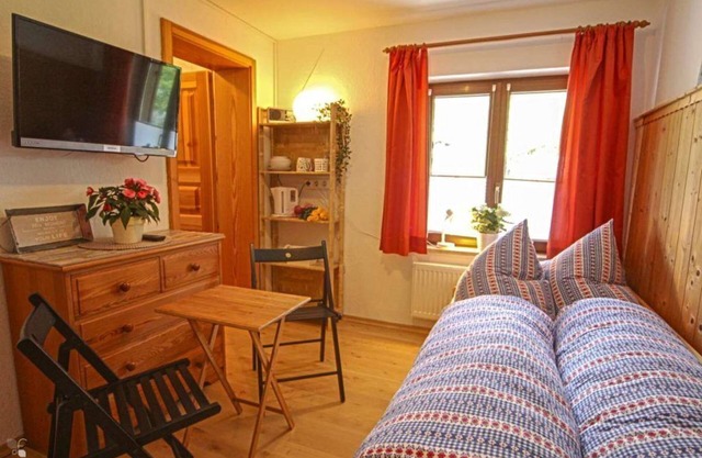 Fewo Bergsteigerkammerl, 1 Person, Terrasse, 12 qm