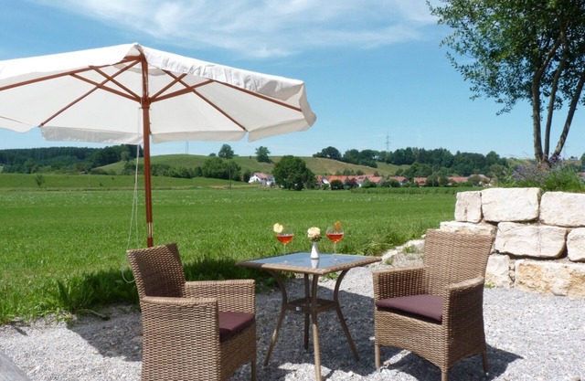 FeWo Sonnenplatz in the countryside with a wonderful view of meadows and mountains