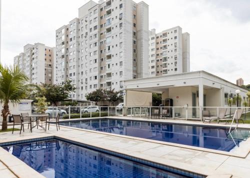 Flats Praia Uberlandia - Apt próximo ao Praia Clube - Area de lazer com Portaria 24 horas, piscina, academia, brinquedoteca, churrasqueira e áreas verdes para caminhadas