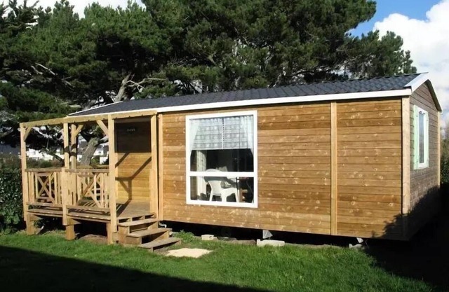 Flower Camping La Pointe du Talud * - Mobile home Comfort LOGGIA 25m2 - 2 bedrooms + covered terrace 9m2 5 people