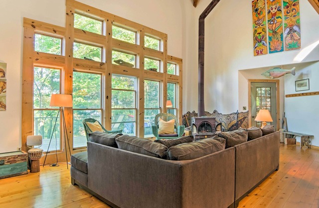 Forested Pentwater Vacation Rental - Walk to Beach