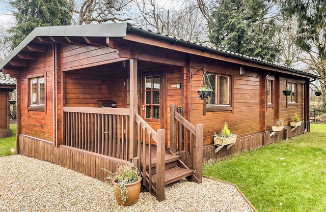 Four berth lodge with one master double and one twin each with wardrobe.